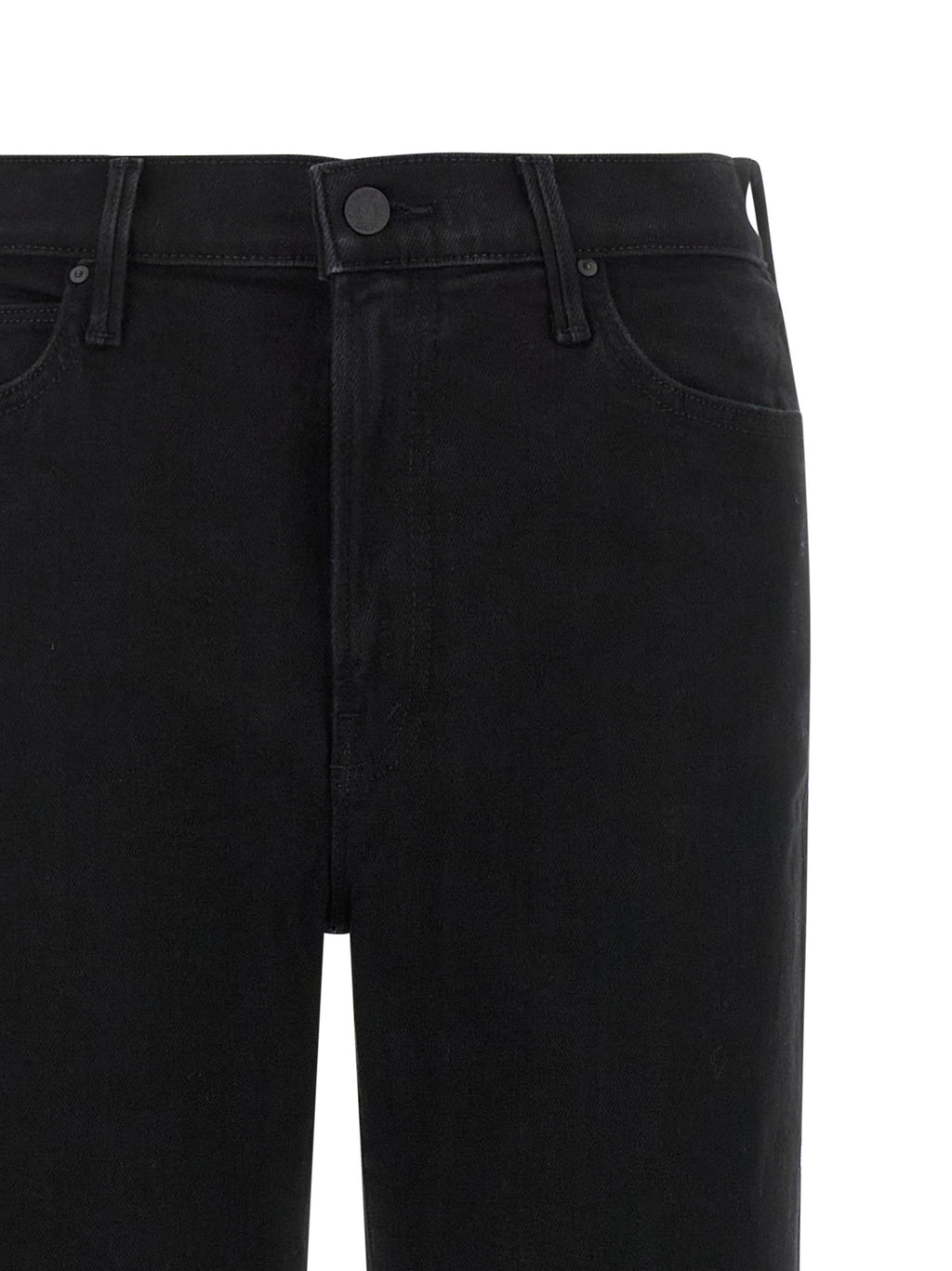 Mother Denim Schwarze Baumwoll-Schlagjeans