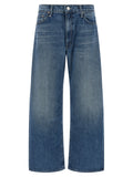 Mother Denim Blaue Baumwolljeans im Relaxed Fit