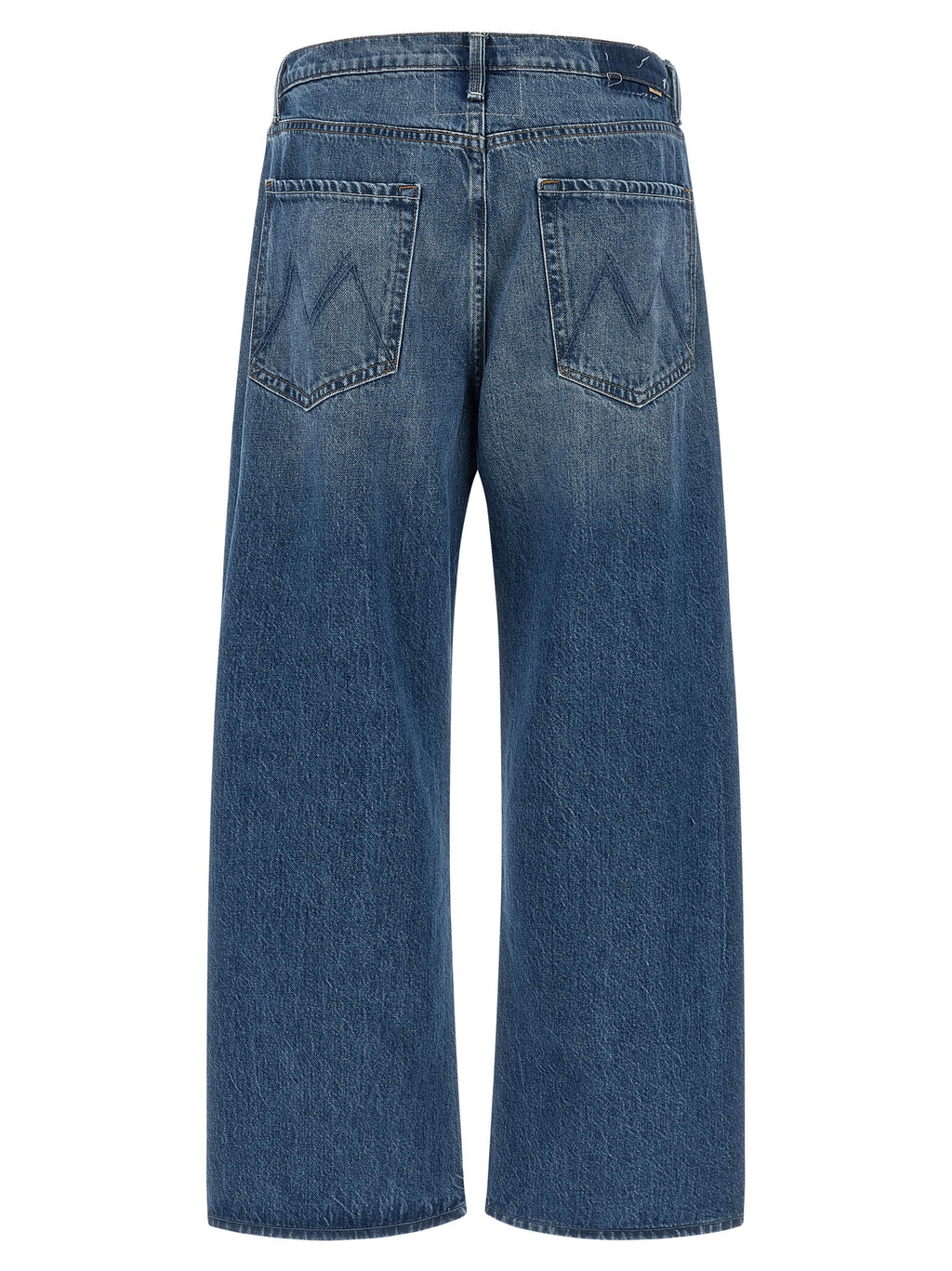 Mother Denim Blaue Baumwolljeans im Relaxed Fit
