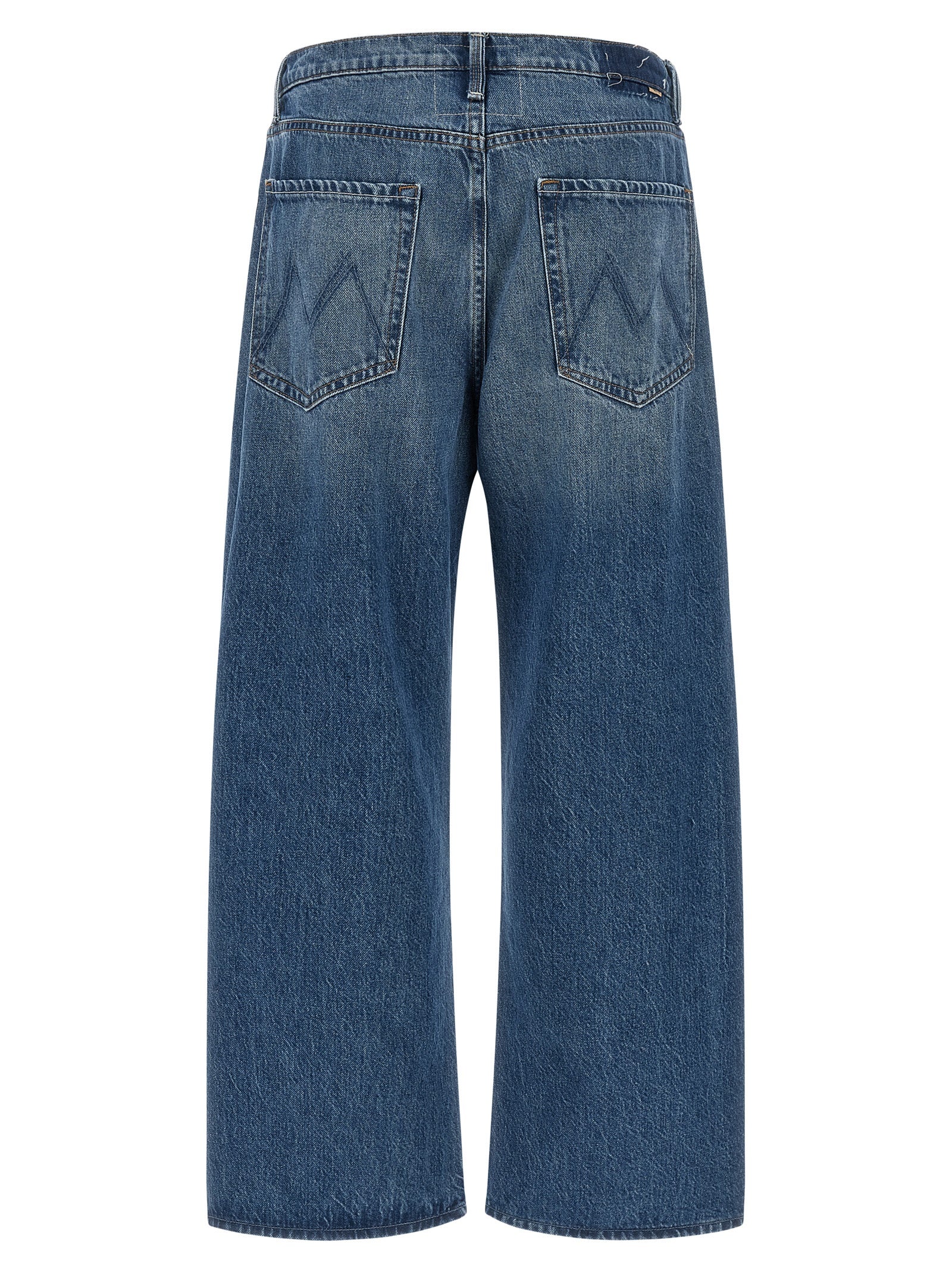 Mother Denim Blaue Baumwolljeans im Relaxed Fit