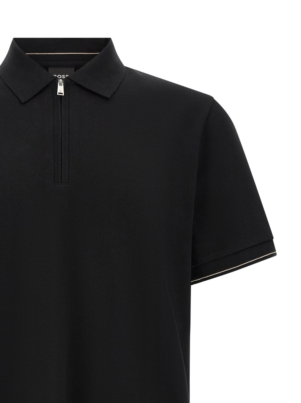Hugo Boss Schwarzes Baumwoll-Poloshirt
