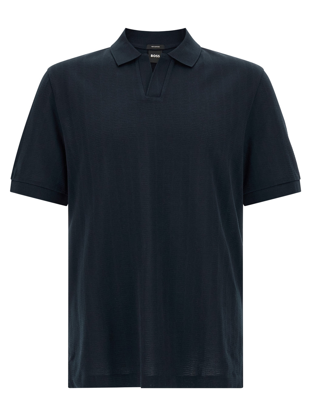 Hugo Boss Blaues Baumwoll-Polohemd