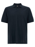 Hugo Boss Blaues Baumwoll-Polohemd