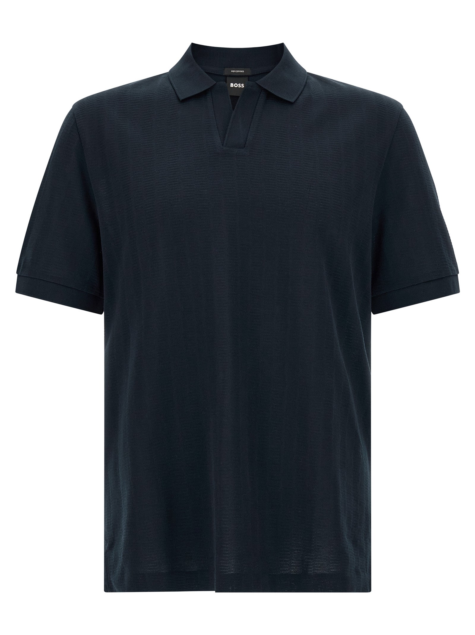 Hugo Boss Blaues Baumwoll-Polohemd