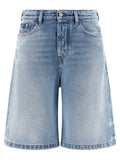 Diesel Blaue Baumwoll-Bermudashorts