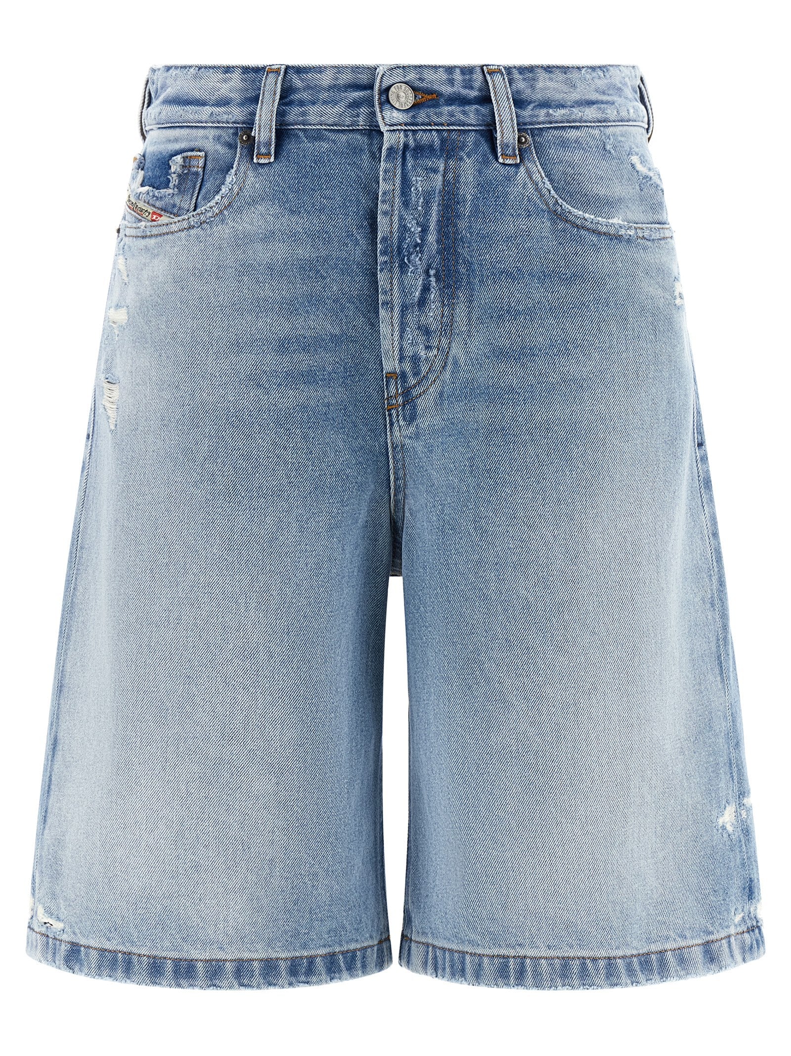 Diesel Blaue Baumwoll-Bermudashorts