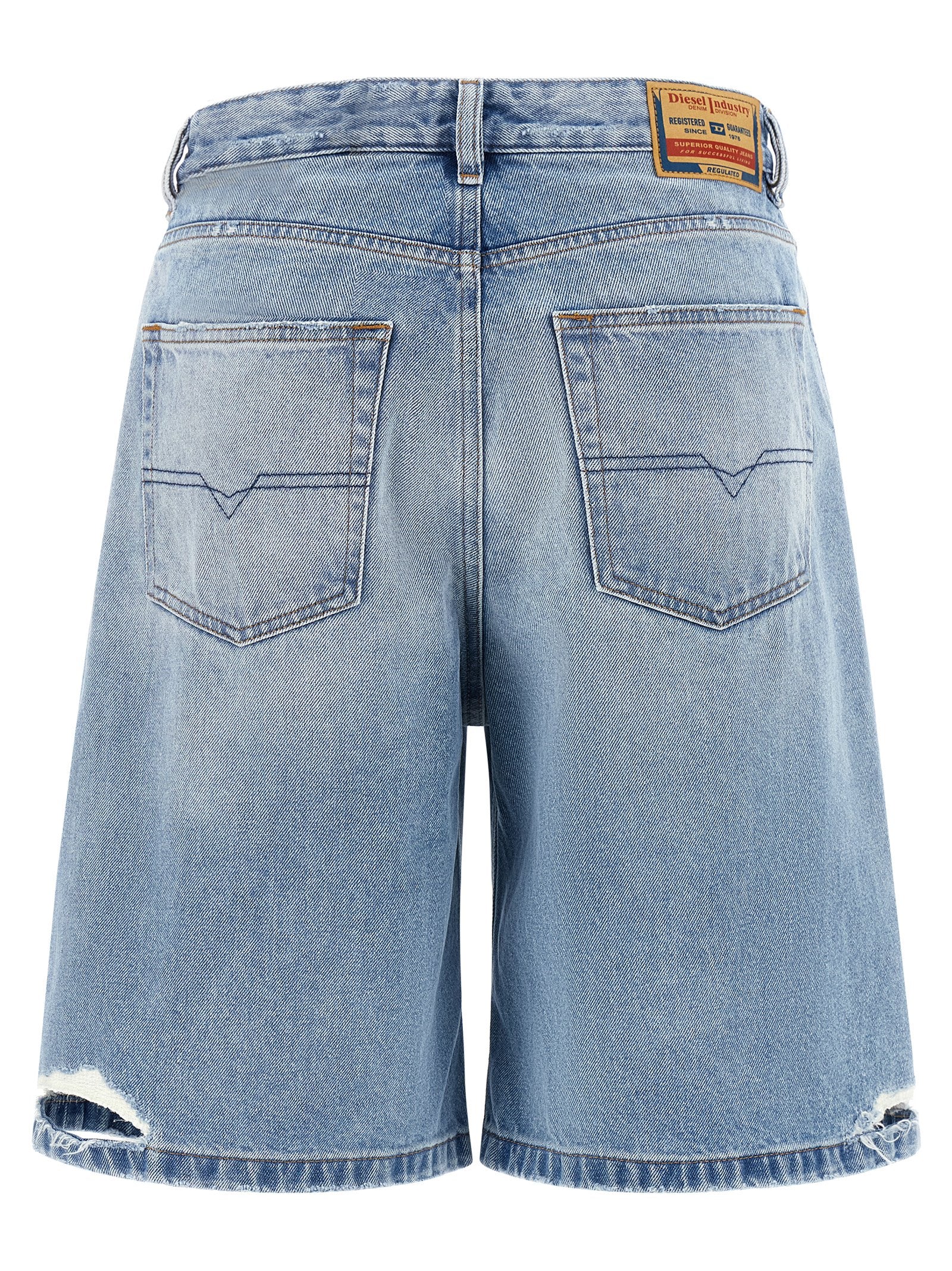 Diesel Blaue Baumwoll-Bermudashorts