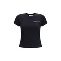 Off-White Schwarzes Baumwoll-T-Shirt
