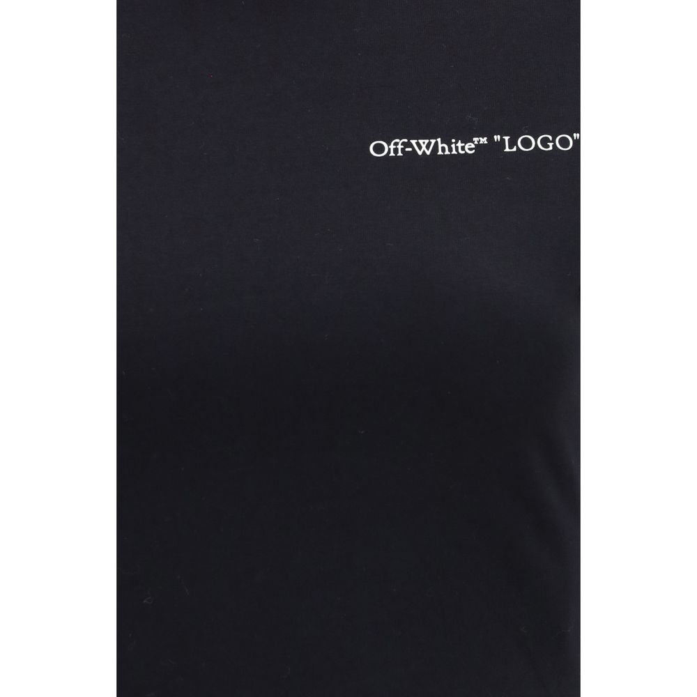Off-White Schwarzes Baumwoll-T-Shirt