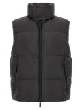 Dsquared² Schwarze ärmellose Jacke aus Polyester