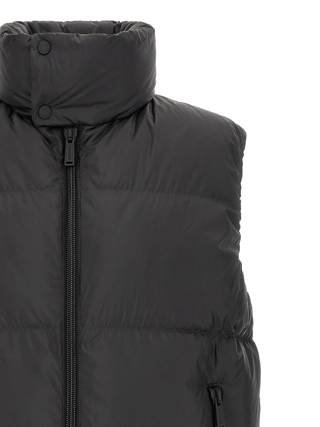Dsquared² Schwarze ärmellose Jacke aus Polyester