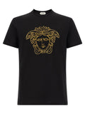 Versace Schwarzes Baumwoll-T-Shirt