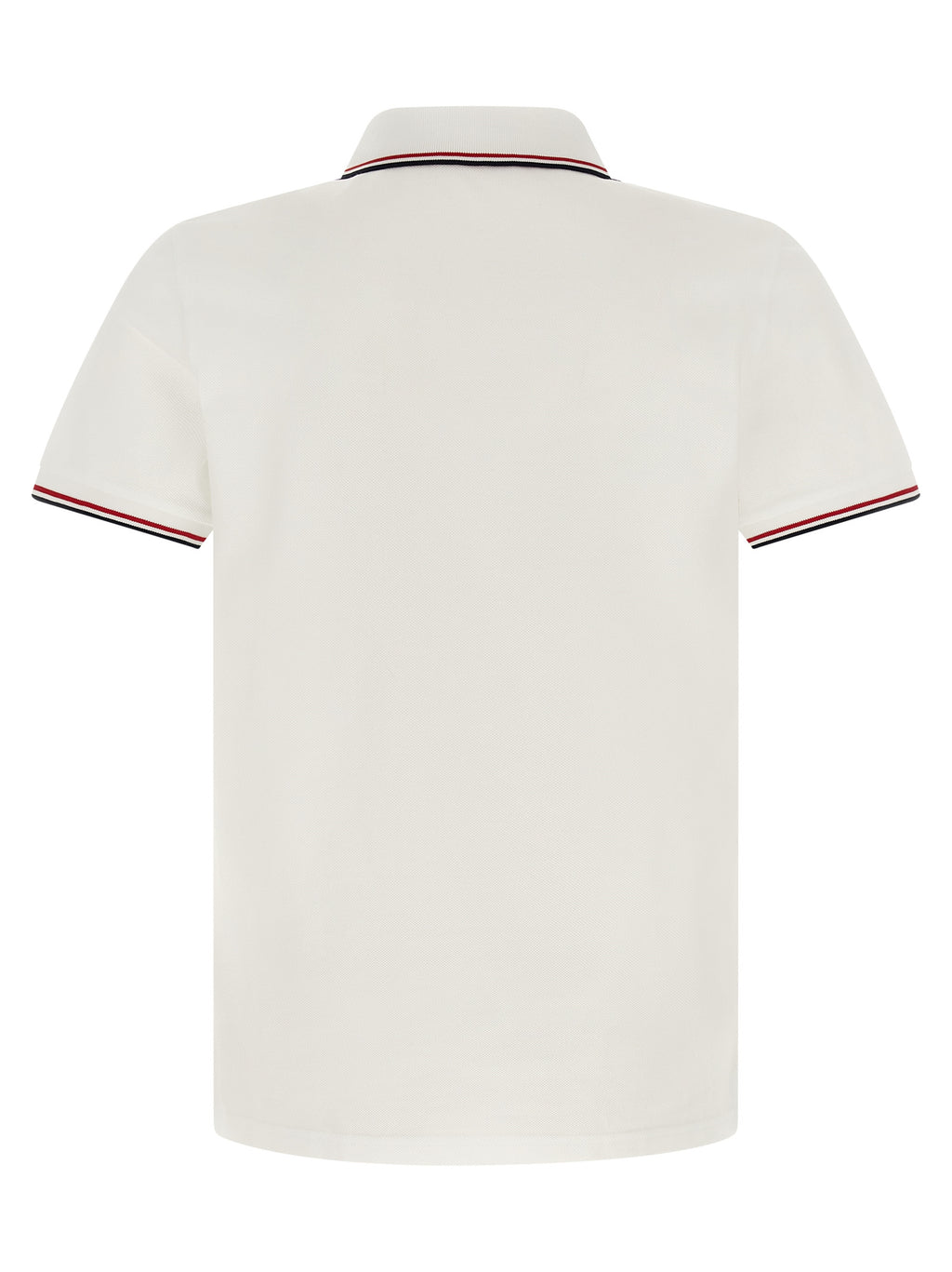 Moncler Weißes Poloshirt aus Baumwolle