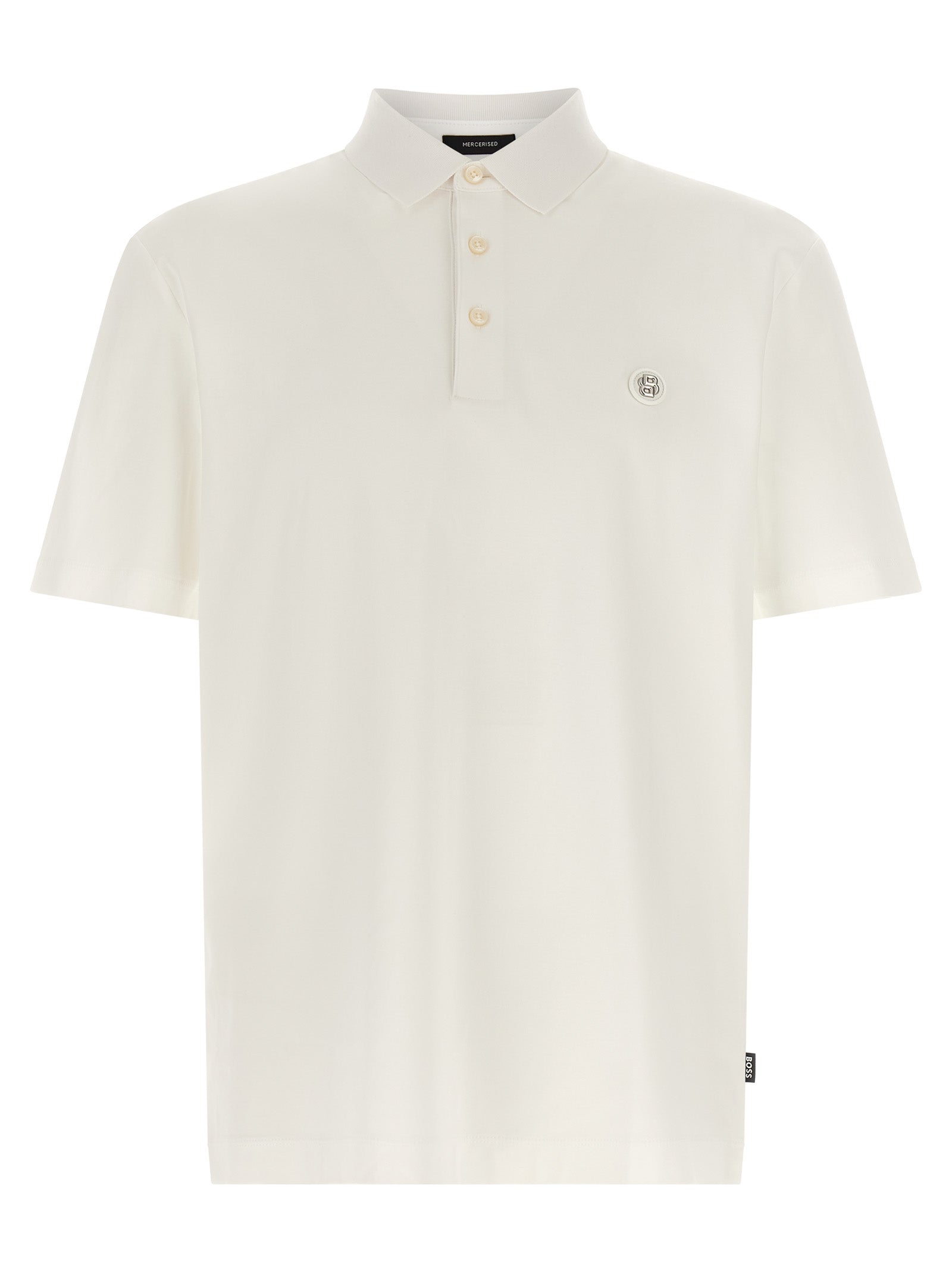 Hugo Boss Weißes Poloshirt aus Baumwolle