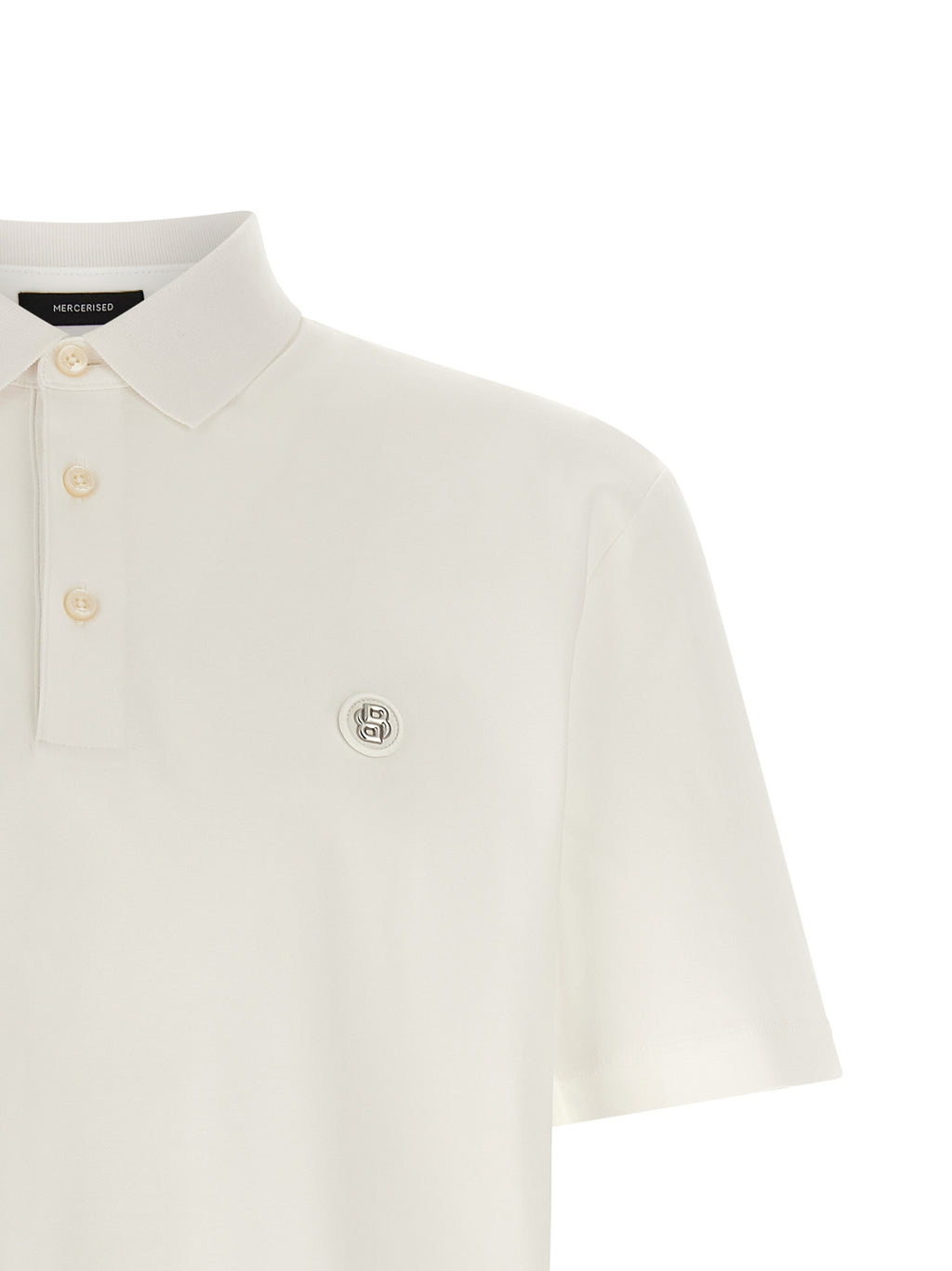 Hugo Boss Weißes Poloshirt aus Baumwolle