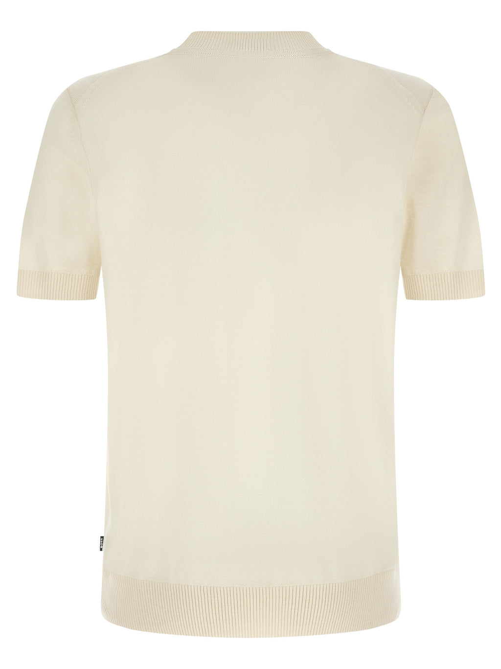 Hugo Boss Weißes T-Shirt aus reiner Schurwolle