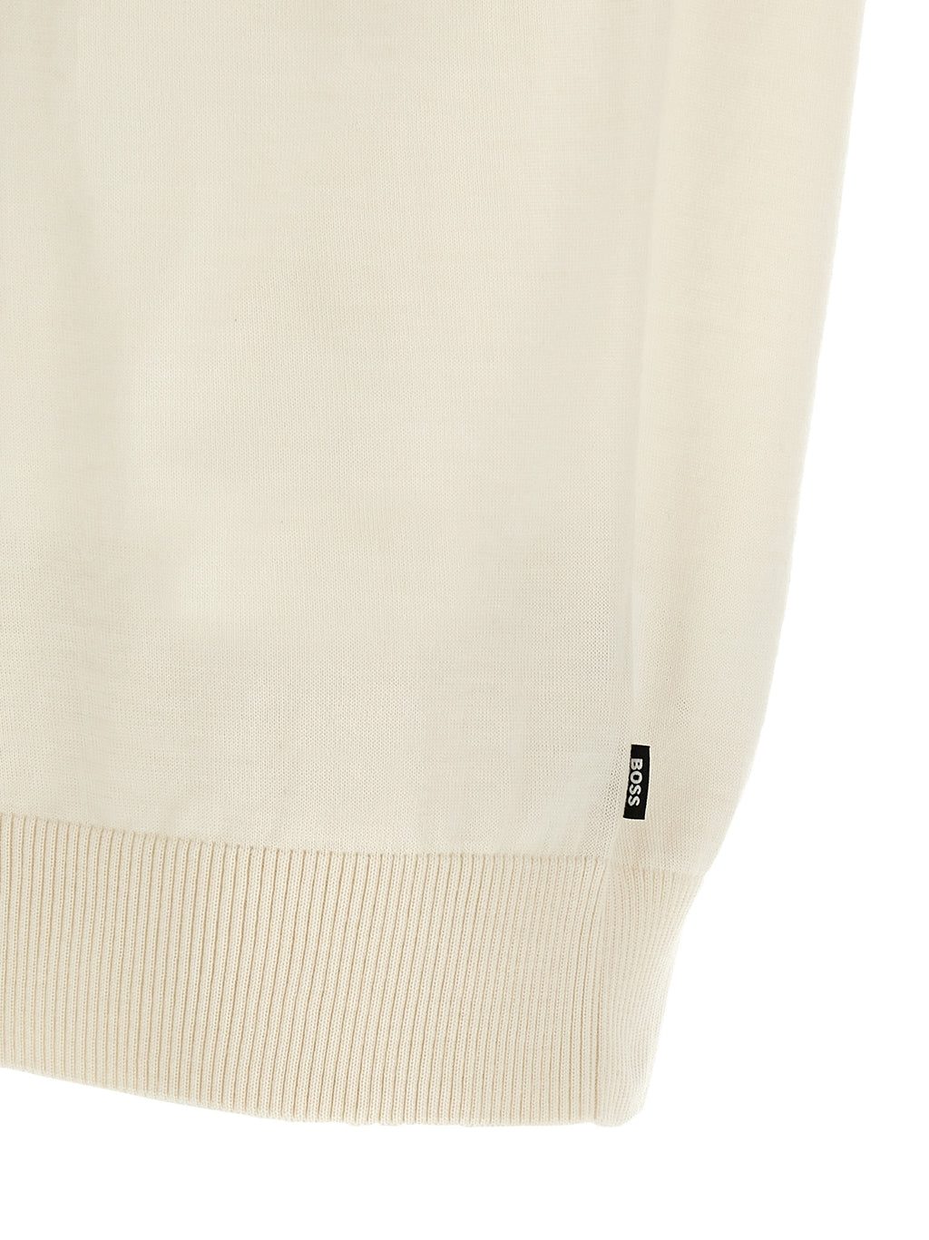Hugo Boss Weißes T-Shirt aus reiner Schurwolle