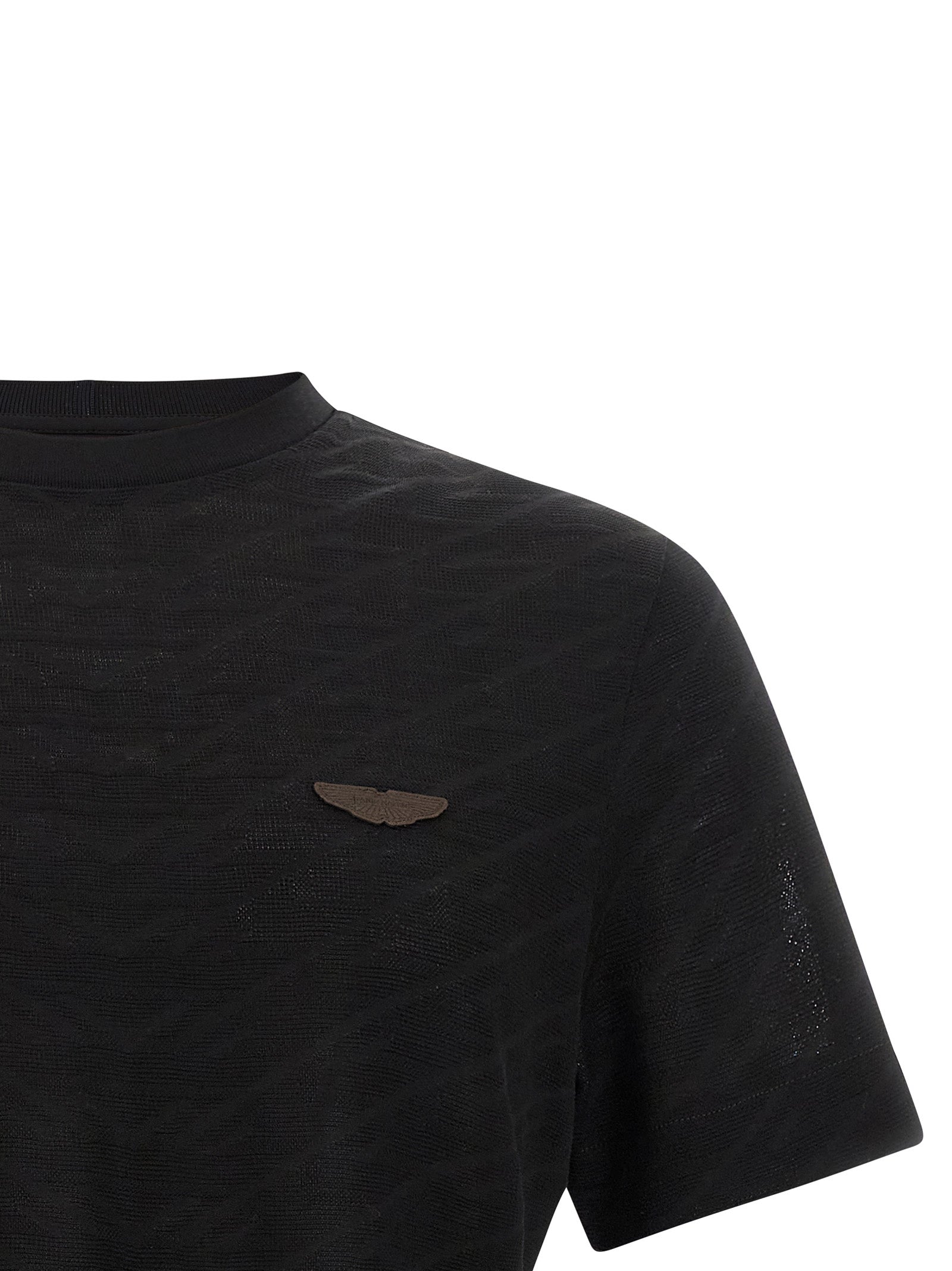Hugo Boss Schwarzes Baumwoll-T-Shirt