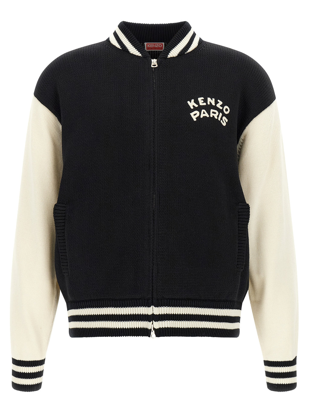 Kenzo Baumwoll-Cardigan in Zweifarbenoptik