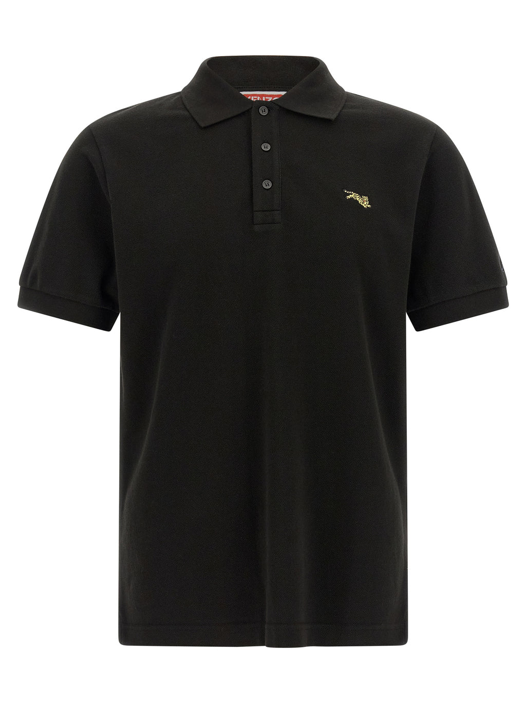Kenzo Schwarzes Baumwoll-Poloshirt