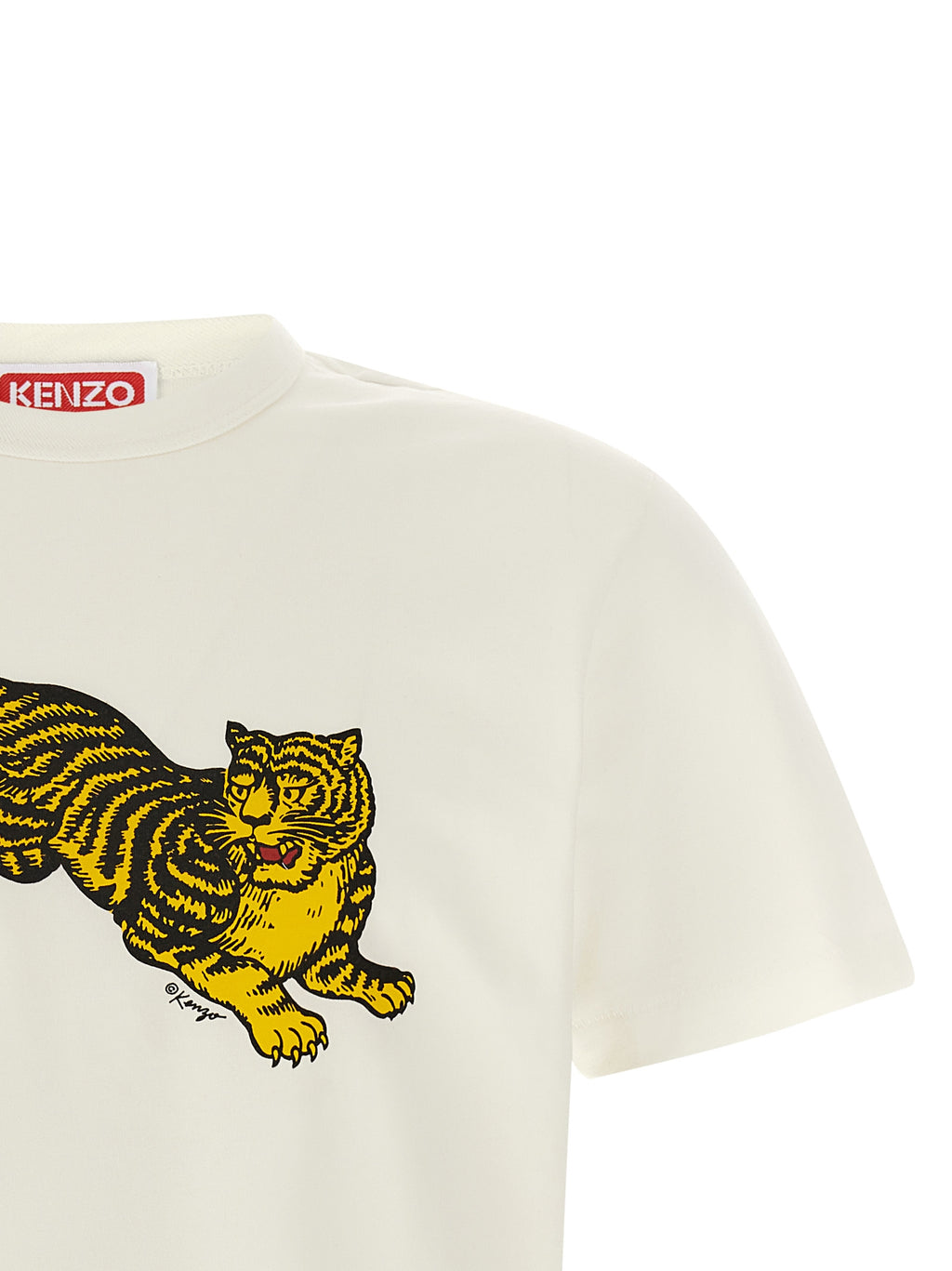 Kenzo Weißes Baumwoll-T-Shirt