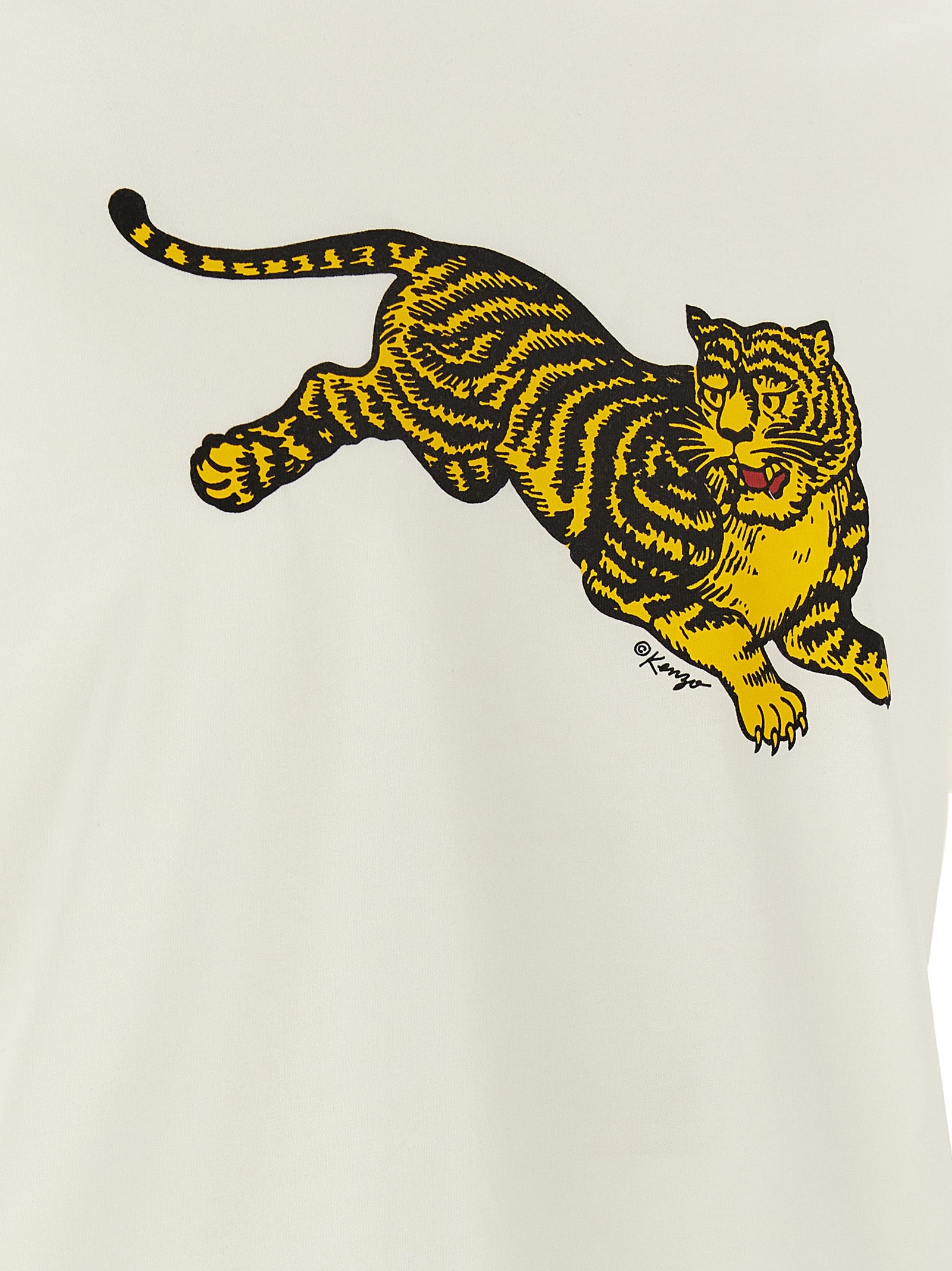 Kenzo Weißes Baumwoll-T-Shirt