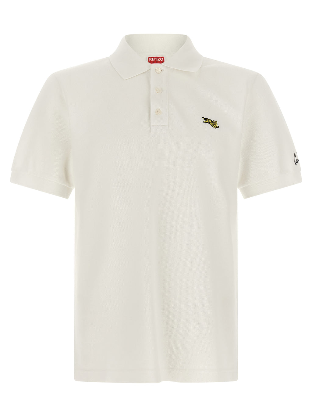 Kenzo Weißes Poloshirt aus Baumwolle