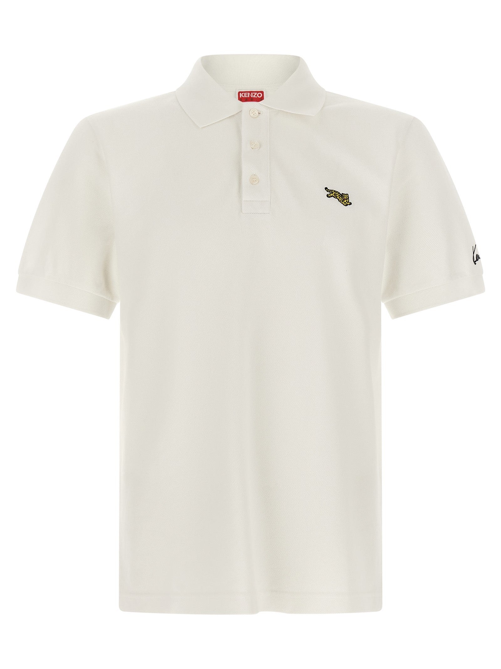 Kenzo Weißes Poloshirt aus Baumwolle