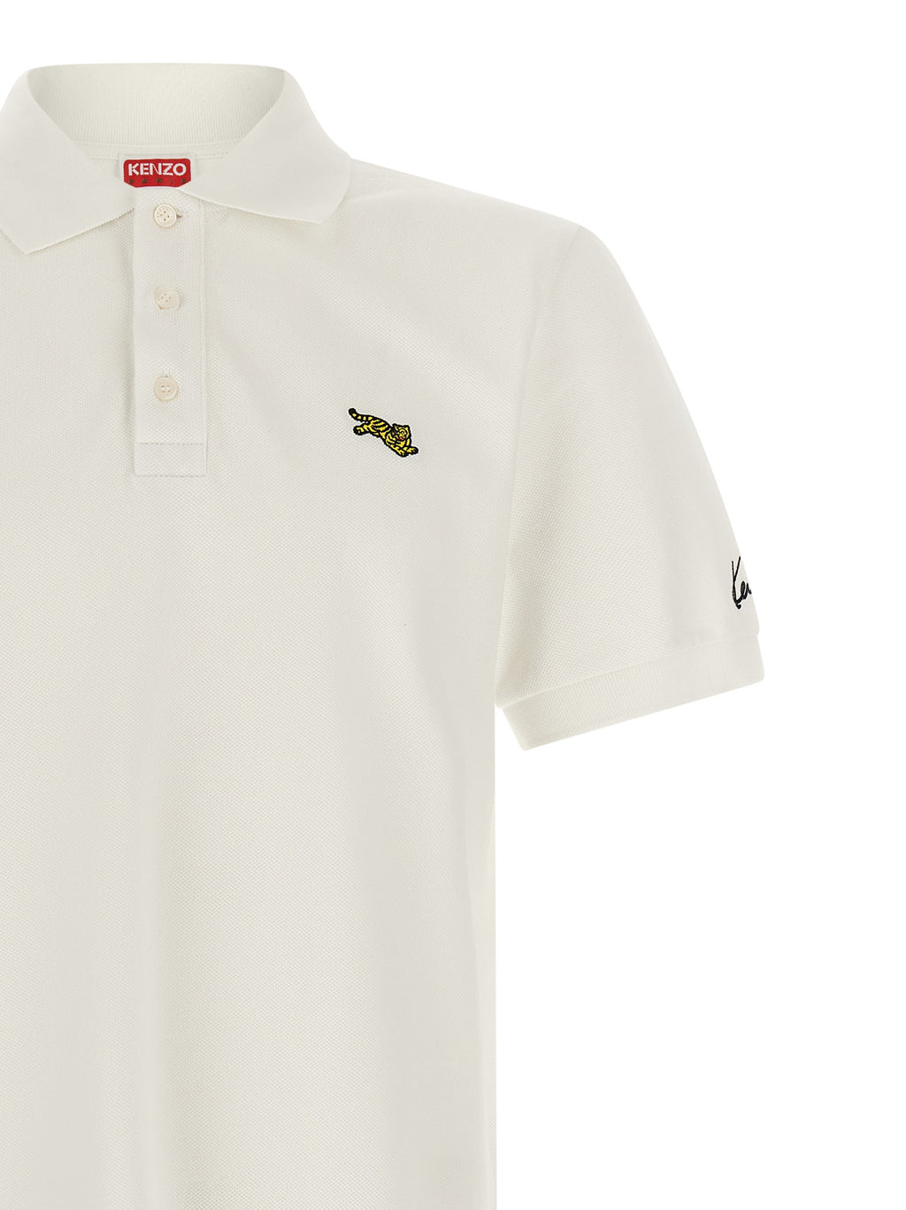 Kenzo Weißes Poloshirt aus Baumwolle