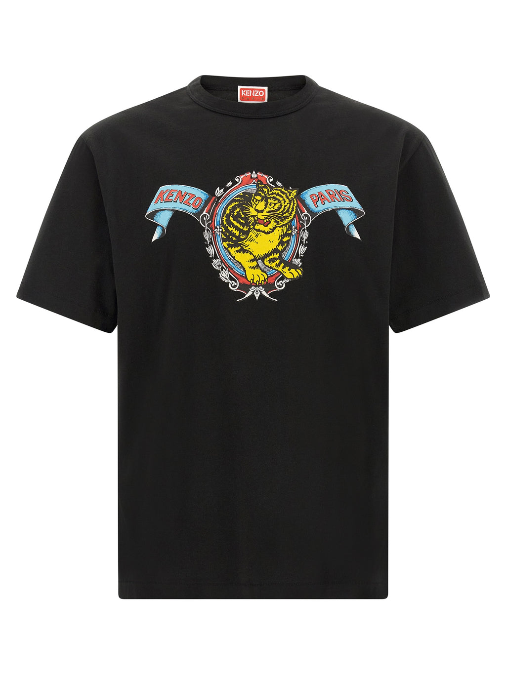 Kenzo Schwarzes Baumwoll-T-Shirt