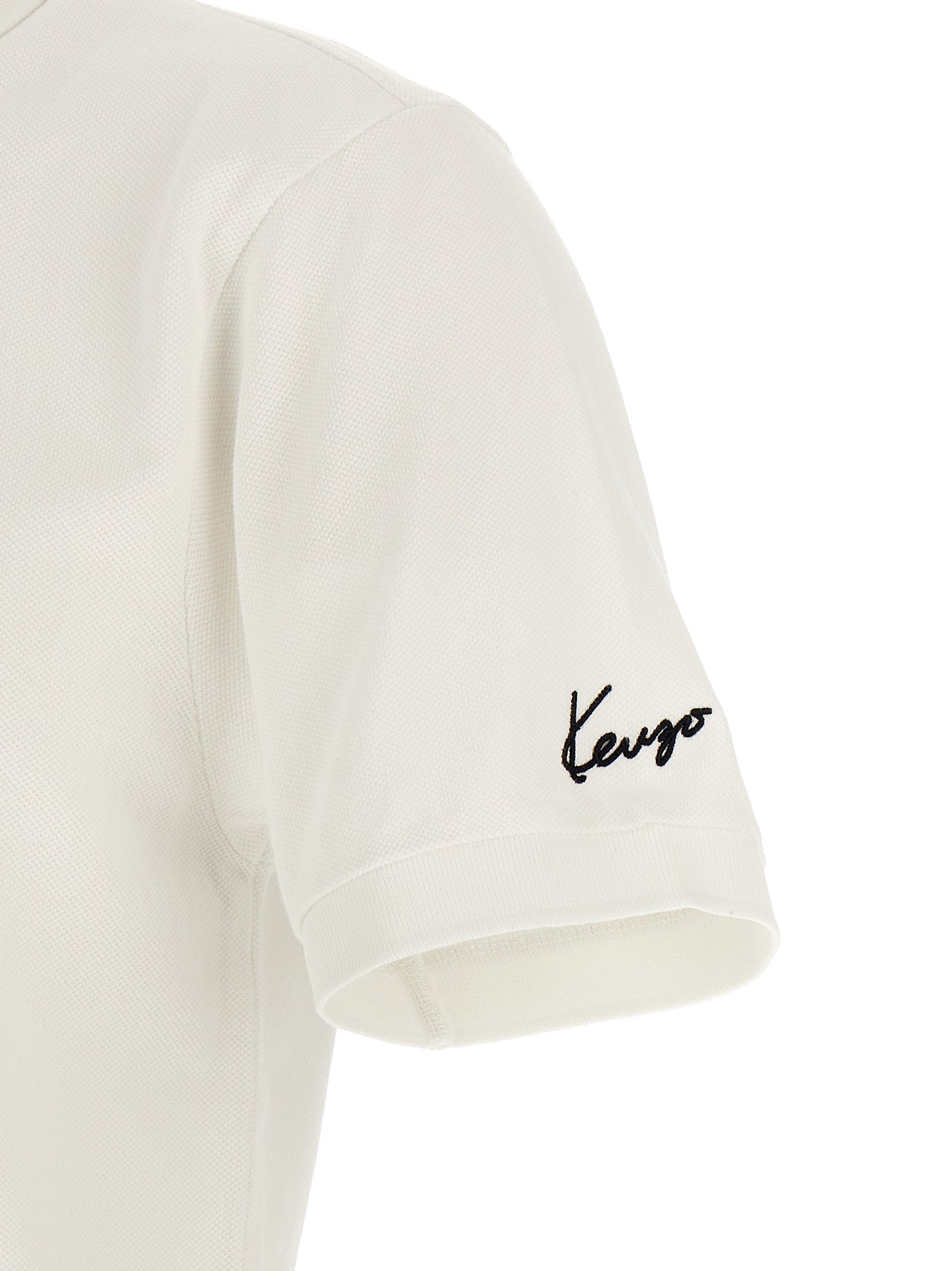 Kenzo Weißes Poloshirt aus Baumwolle
