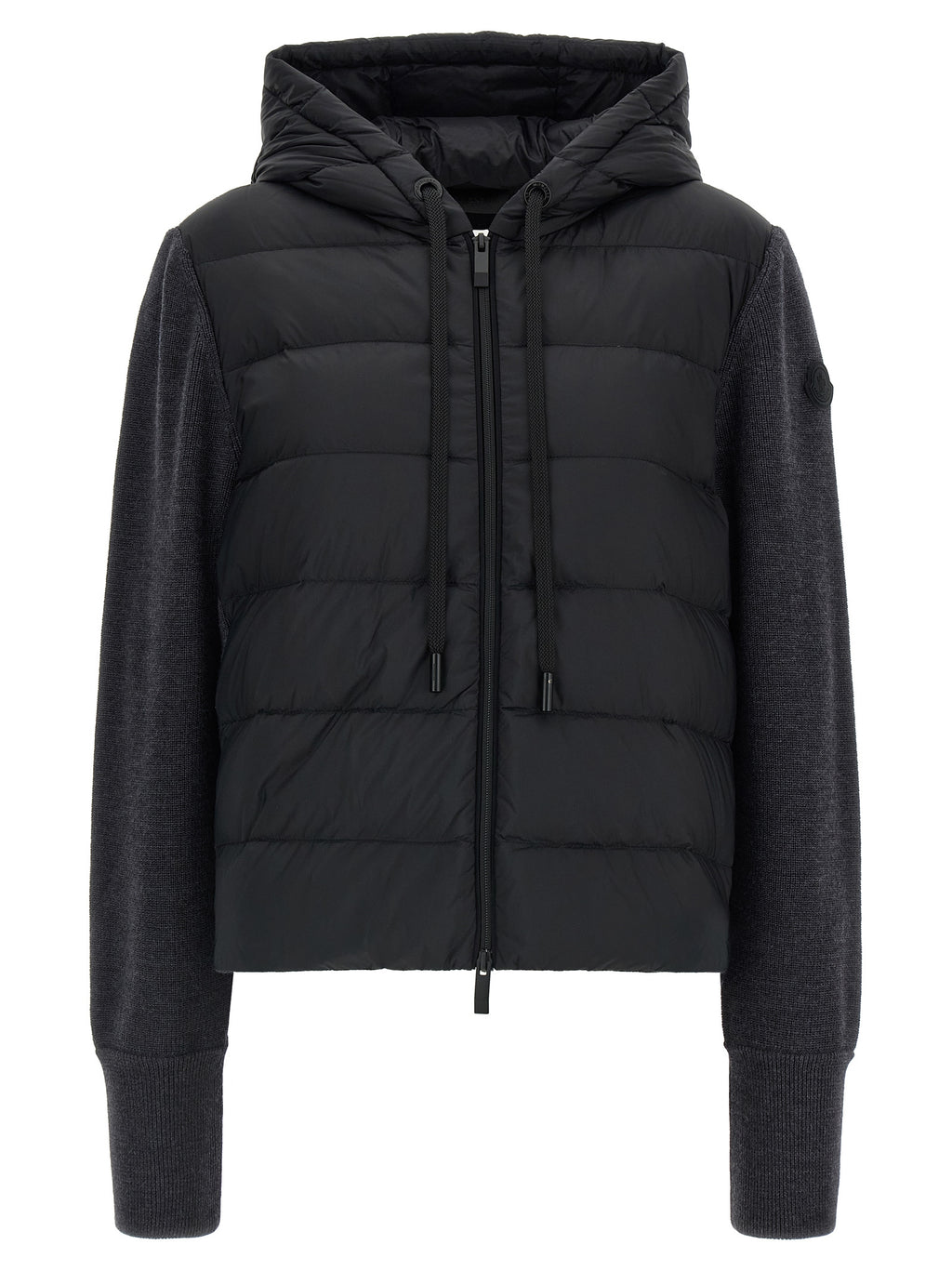 Moncler Grauer Cardigan aus Polyamid