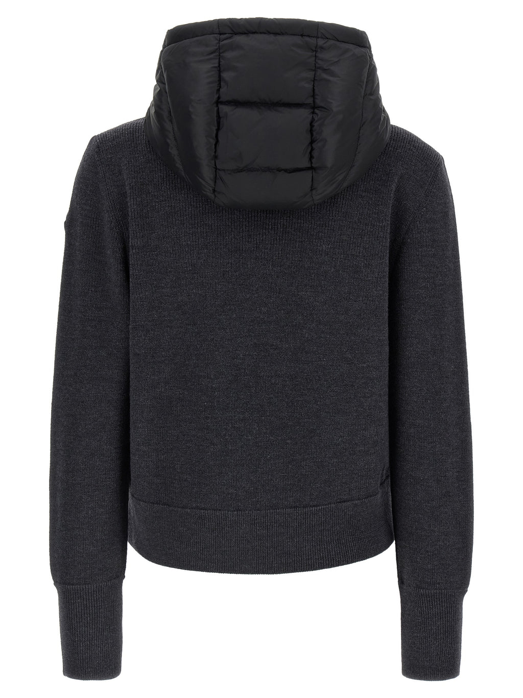 Moncler Grauer Cardigan aus Polyamid
