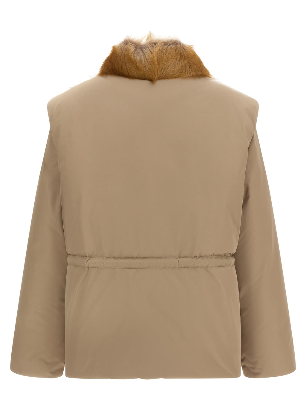 Moncler Beige Polyester Ärmellose Jacke