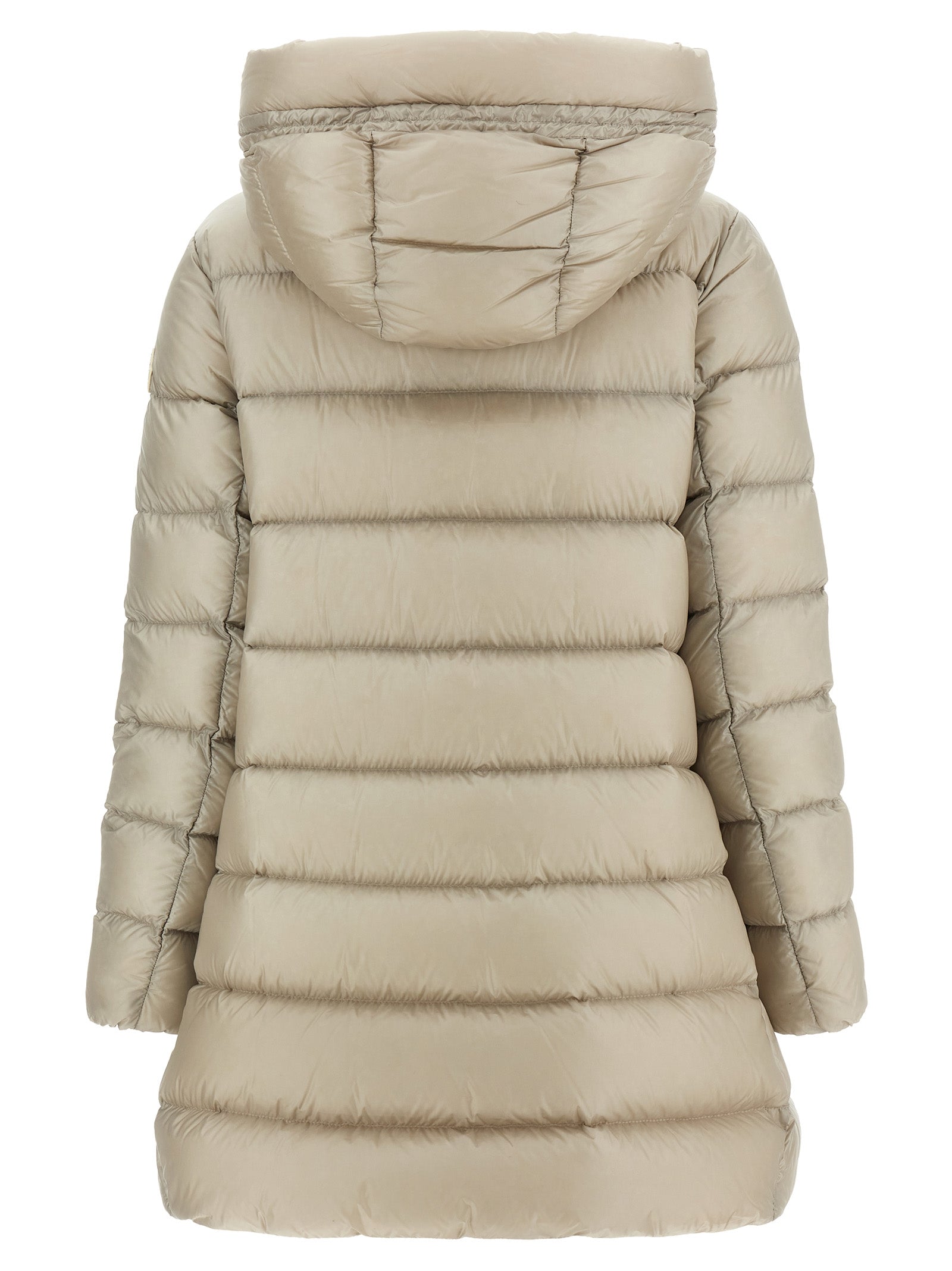 Moncler Beige Polyamid Steppjacke