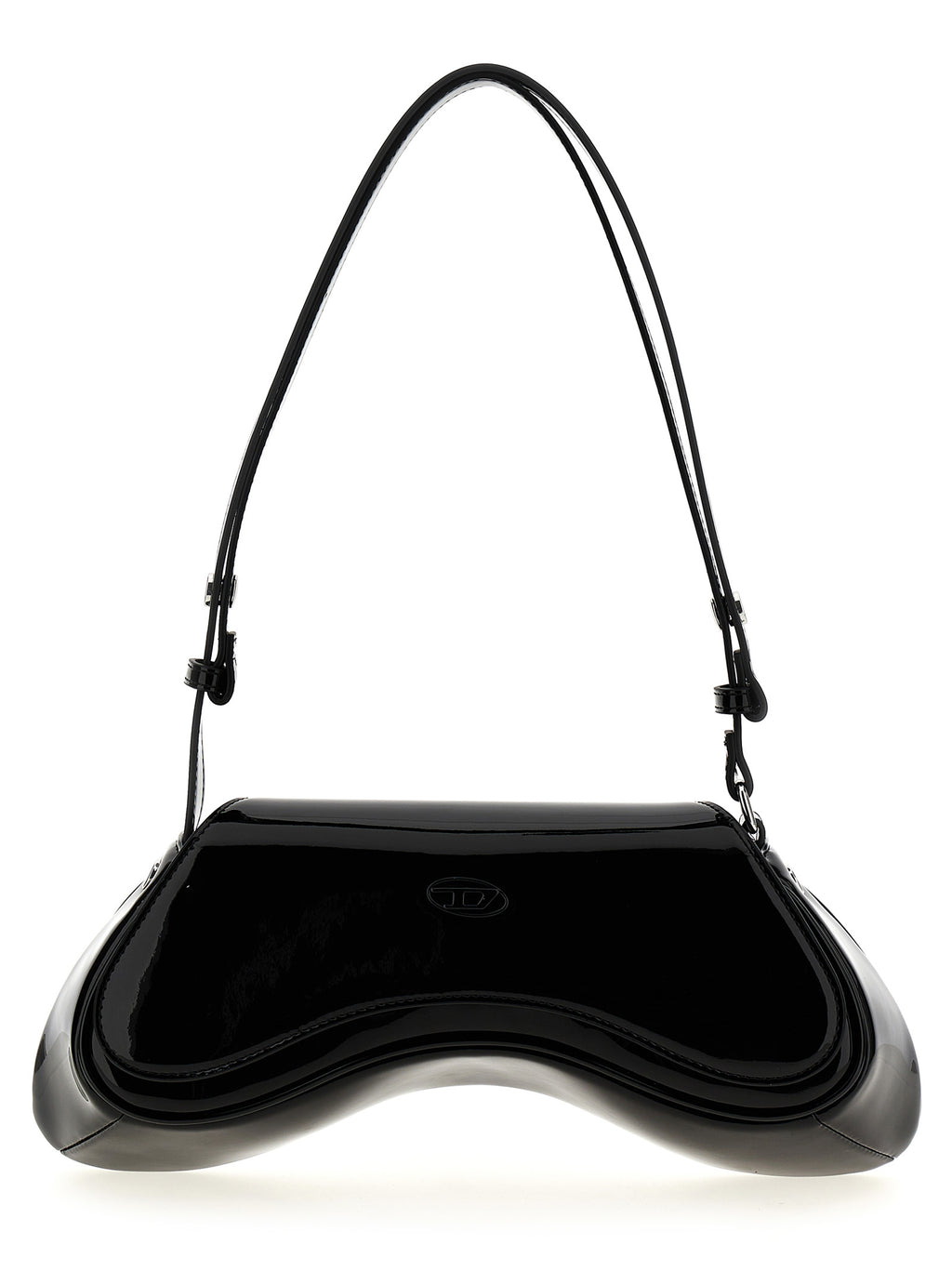 Diesel Schwarze Schultertasche aus Polyethylen
