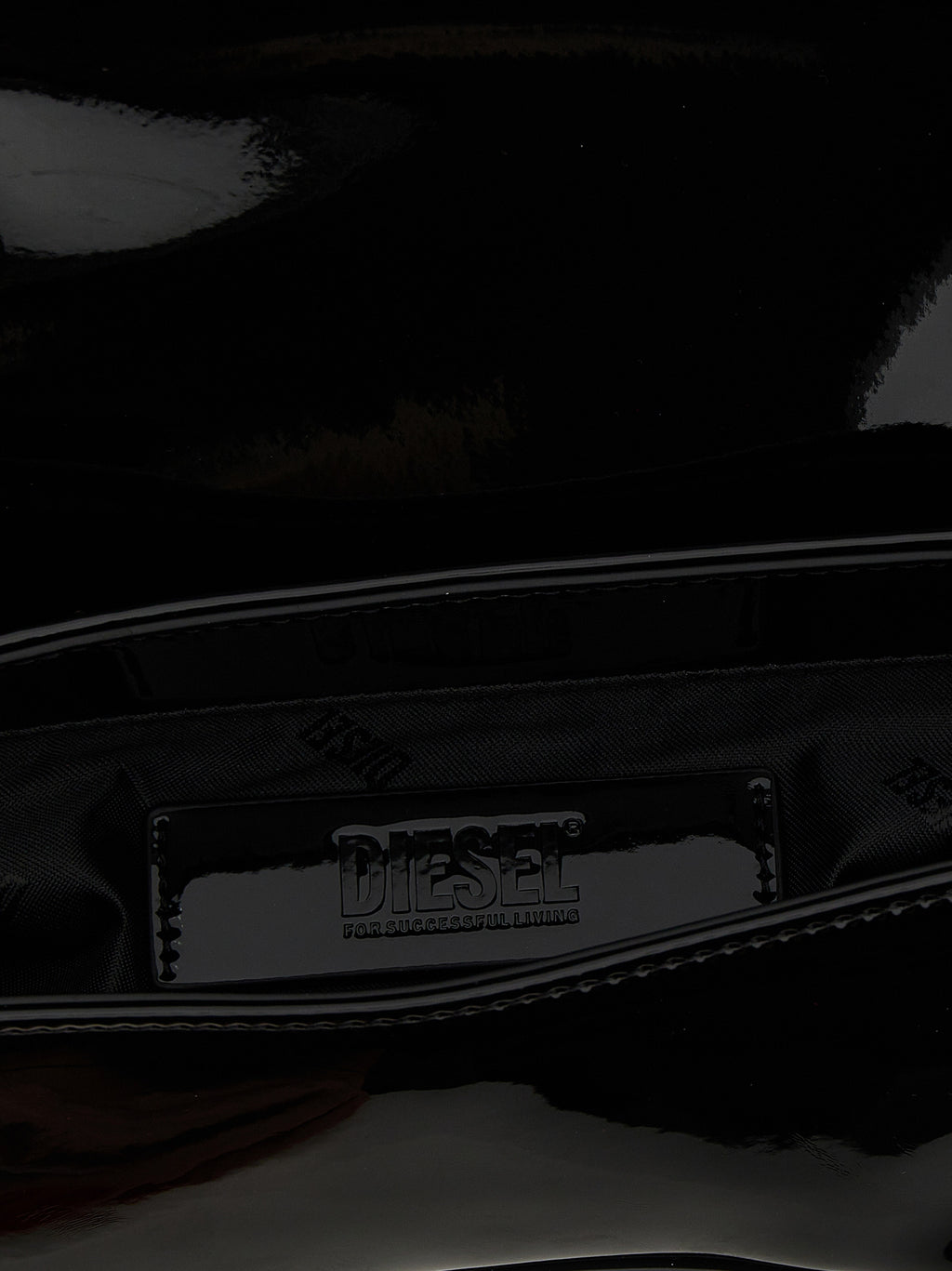 Diesel Schwarze Schultertasche aus Polyethylen