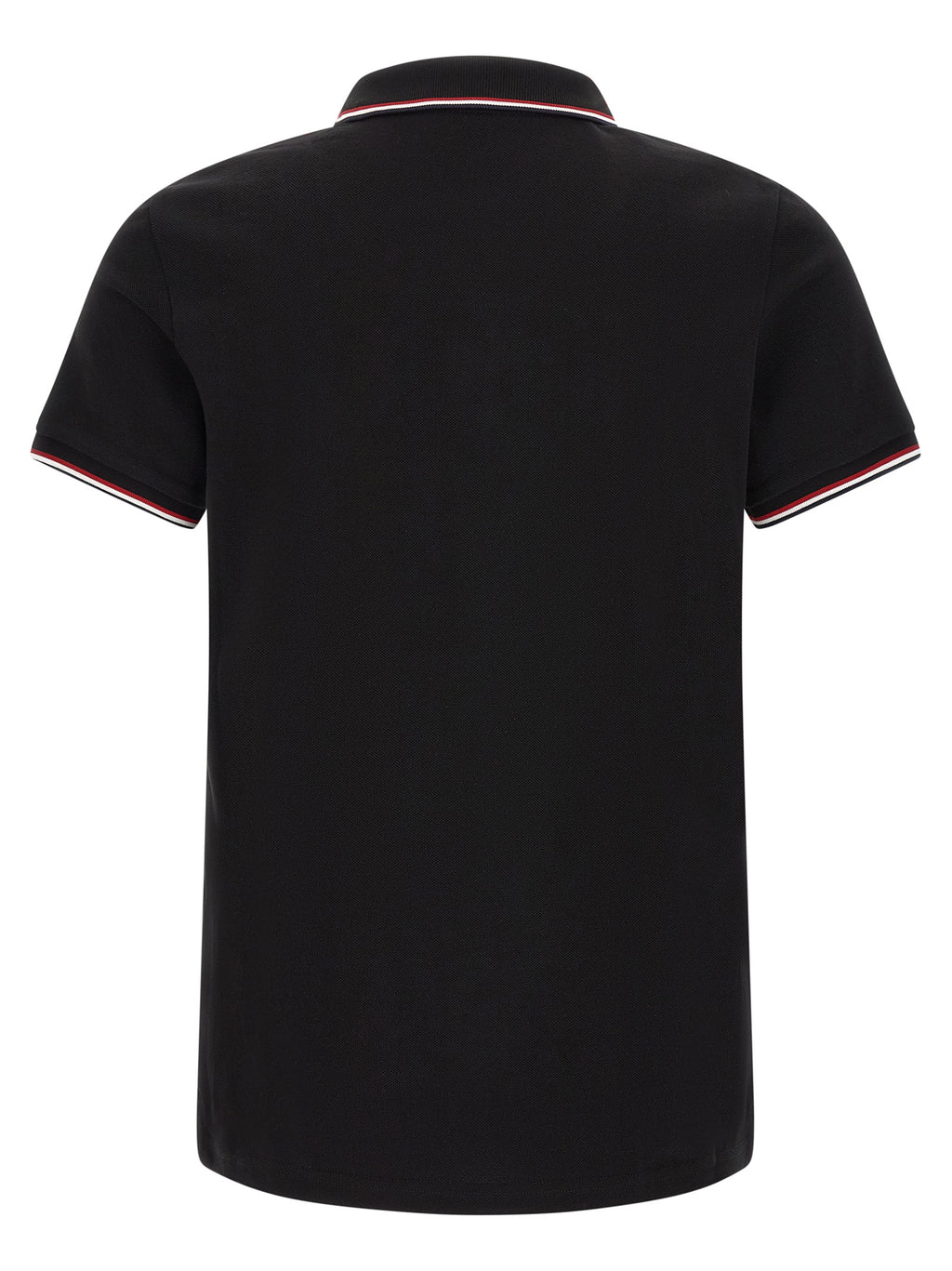 Moncler Schwarzes Baumwoll-Poloshirt