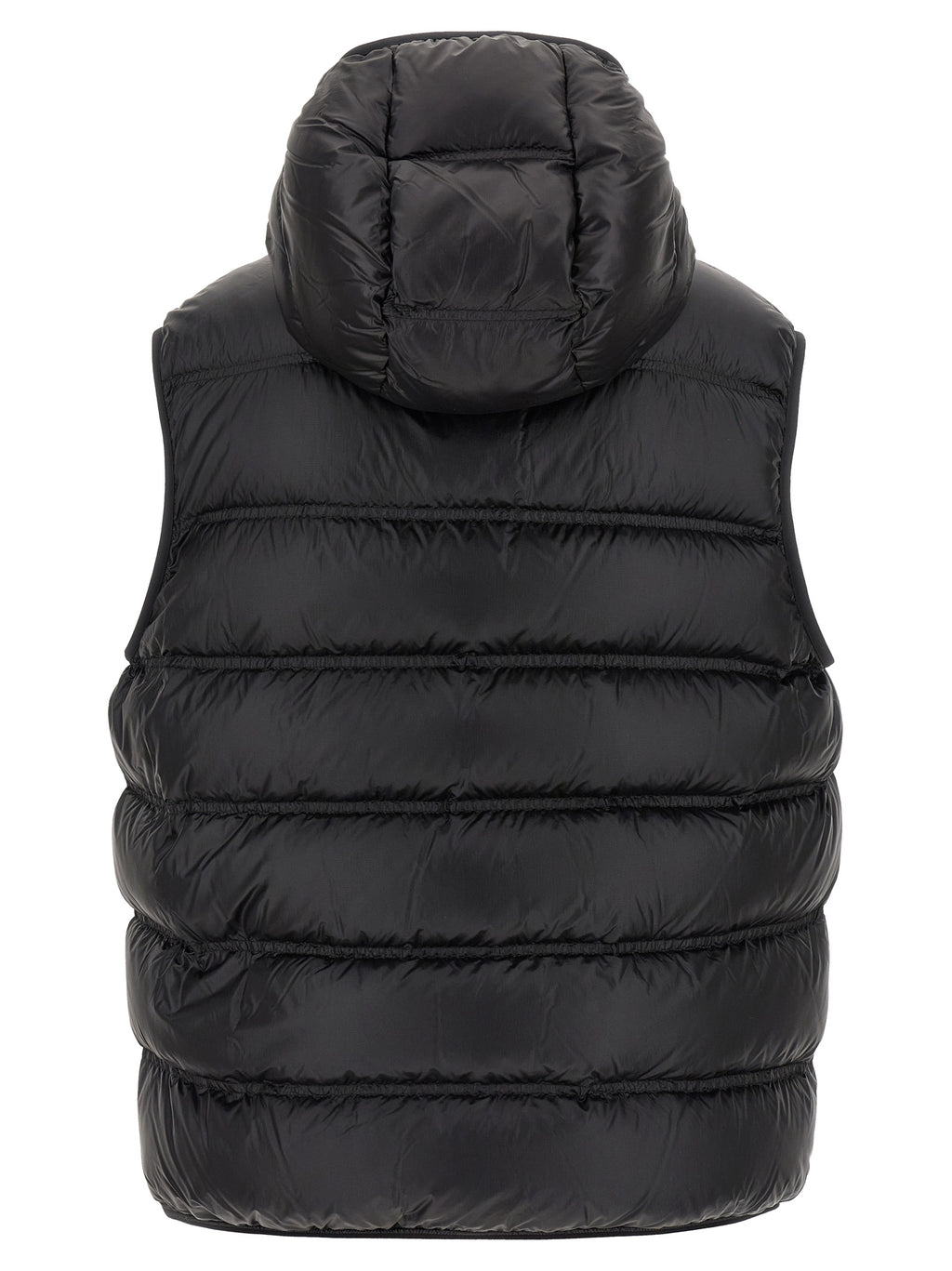 Moncler Schwarze ärmellose Jacke aus Polyamid