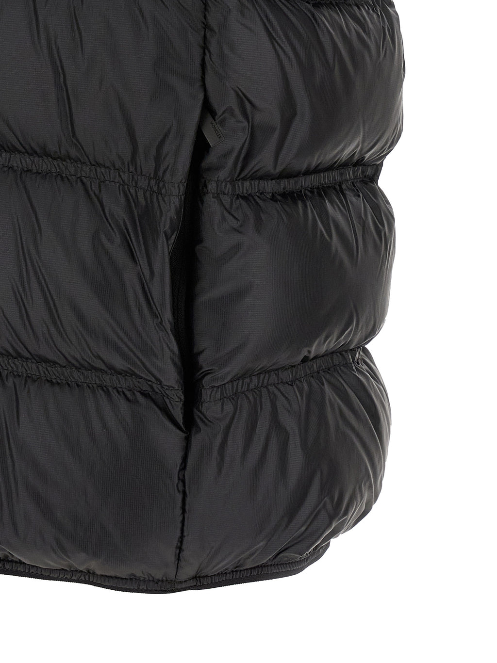 Moncler Schwarze ärmellose Jacke aus Polyamid