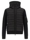 Moncler Schwarzer Cardigan aus Polyamid