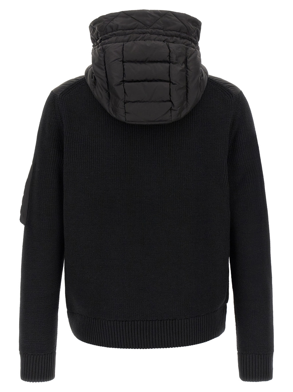 Moncler Schwarzer Cardigan aus Polyamid