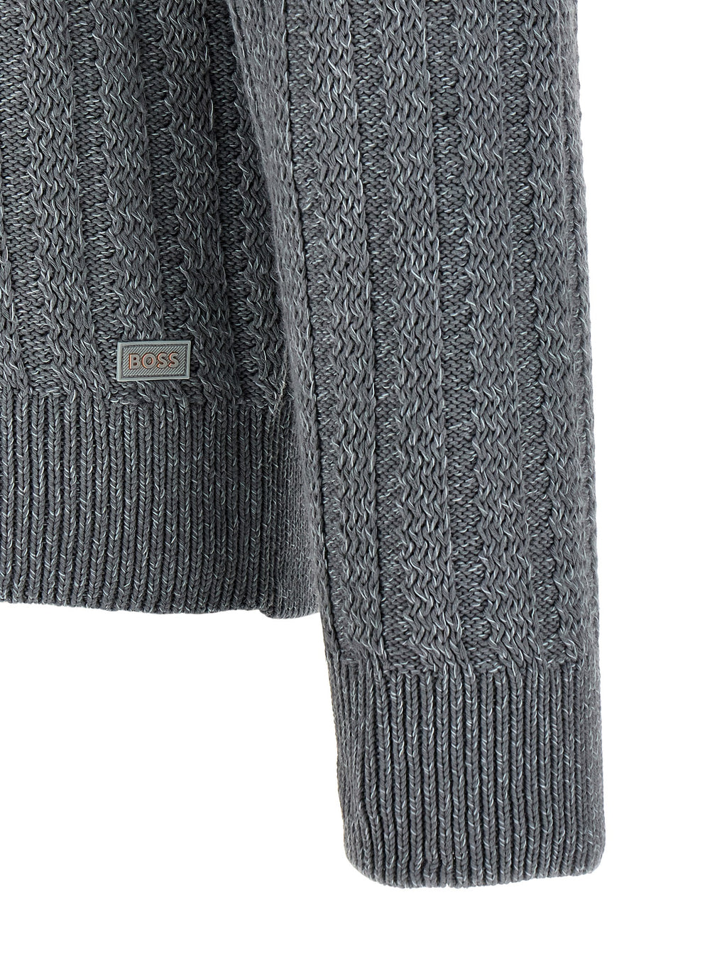 Hugo Boss Grauer Baumwollcardigan