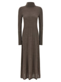 PINKO Langes Wollkleid in Beige