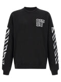 Off-White Schwarzer Baumwoll-Sweatshirt