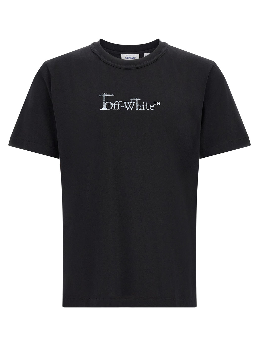 Off-White Schwarzes Baumwoll-T-Shirt
