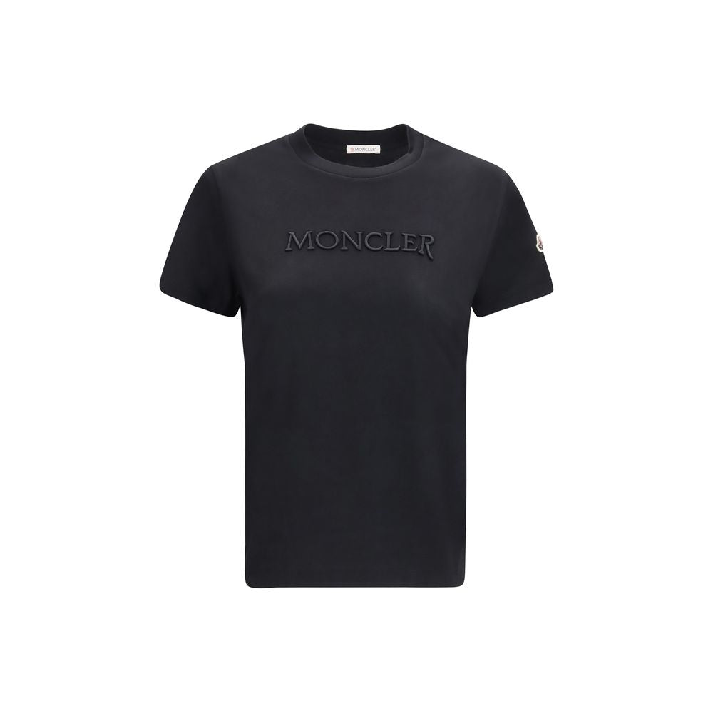 Moncler Schwarzes Baumwoll-T-Shirt