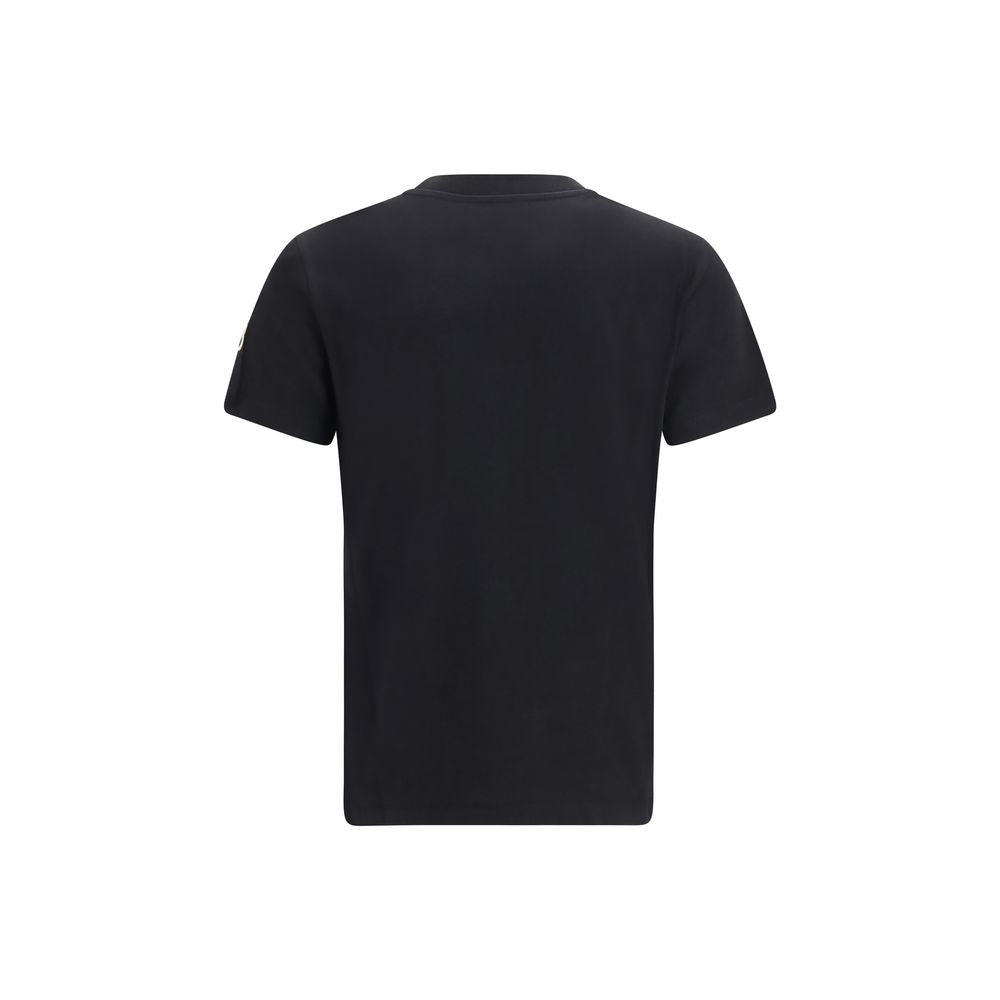 Moncler Schwarzes Baumwoll-T-Shirt