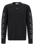 Off-White Grauer Wollcardigan