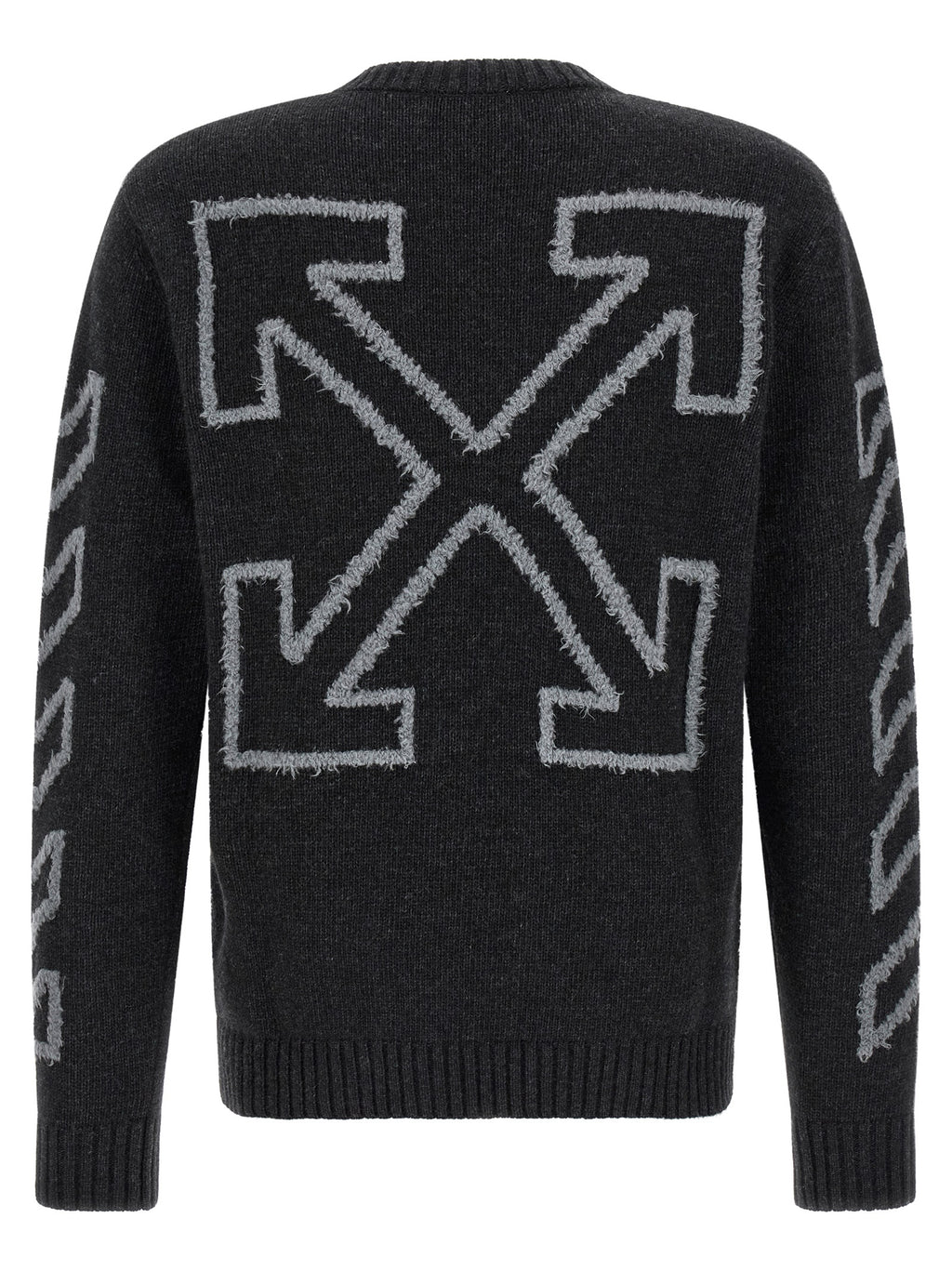 Off-White Grauer Wollcardigan